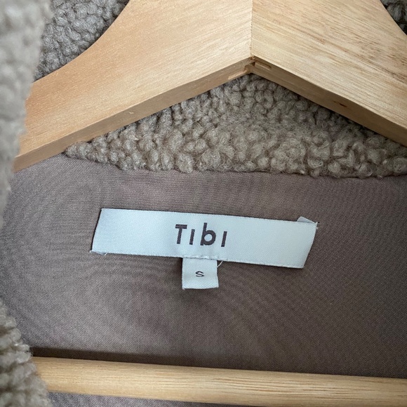 TIBI COZY FLEECE ANORAK ZIP UP, SIZE SMALL - Picture 8 of 8